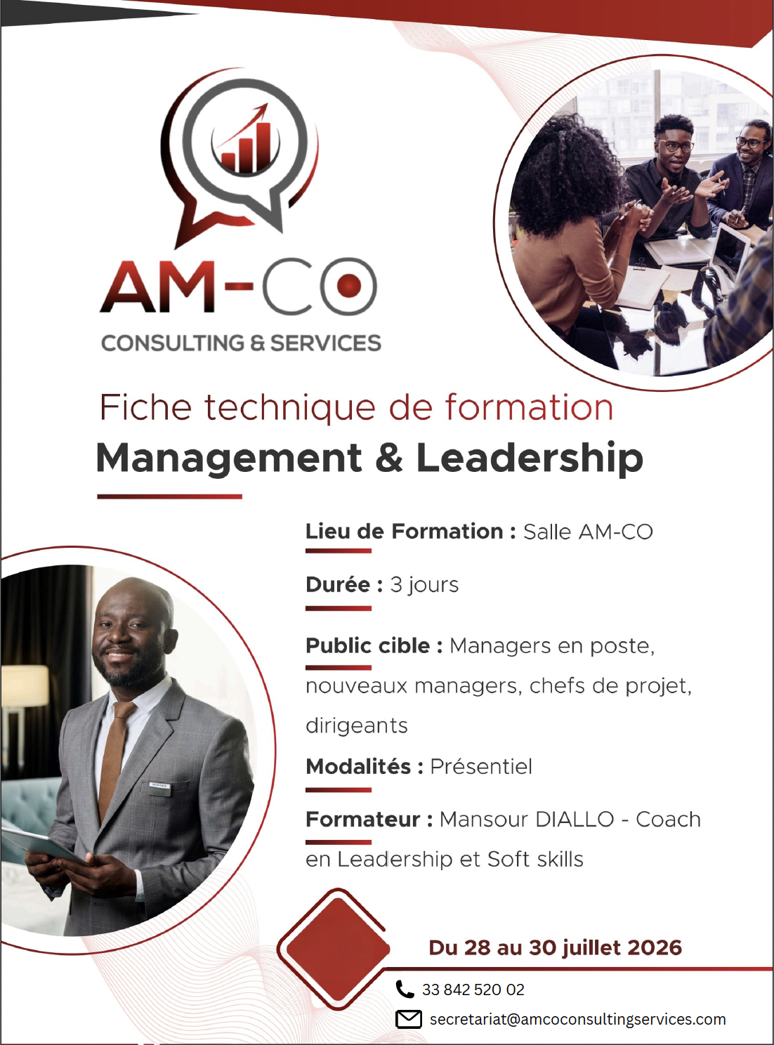Affiche de la formation Management & Leadership